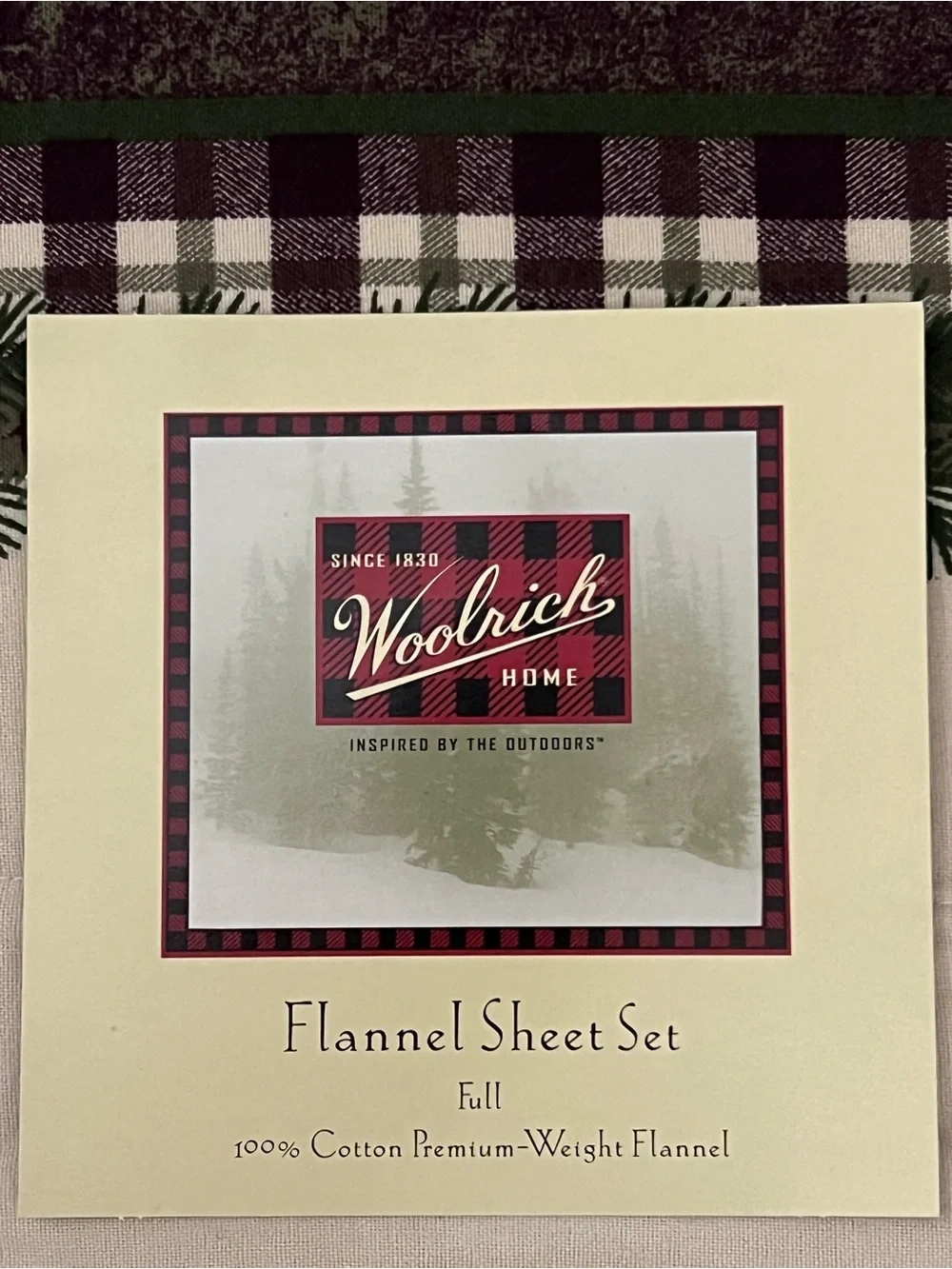 Woolrich Full Flannel Sheet Set Moose Cabincore Rustic Lodge Premium Cotton New